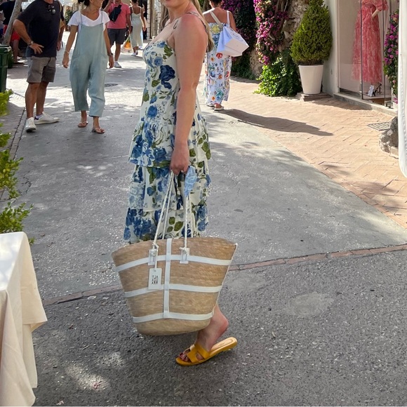 Large Altuzzara Watermill Tote - Natural White - Picture 4 of 6